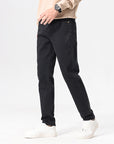 Men’s Premium Straight Leg Denim Pants – Stretch Cotton Jeans with Mid-Rise Fit, Durable Fabric & Versatile Everyday Style