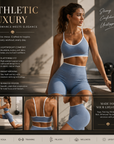 Women's Seamless Yoga Sportswear Set – Crop Top & Leggings