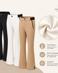 Women's Elastic Breathable Golf Flare Trousers – UPF Sun Protection