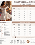 Damen trägerloses, schulterfreies Mini-Blumenkleid – hochtailliertes Sommerkleid mit Rüschen und Tüll
