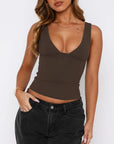 Yoga Sports Top with Built-in Bra f