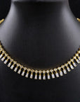 Women's Emerald Zircon Choker Necklace – Gold-Plated Copper