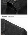Men's Premium Denim Jacket – 100% Mid-Weight Cotton, Regular Fit, 3 Colors