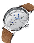 Herren Automatische Mechanische Uhr – MIYOTA Japan Uhrwerk, 43mm Zifferblatt, 14mm, Edelstahl, 30M Wasserdicht, Wochentagsanzeige
