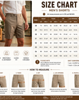 Men's Slim Fit Cuffed Dress Shorts - British Style Summer Shorts
