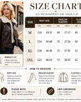 Women's Fleece-Lined Genuine Sheepskin Leather Jacket – Short Lapel Zip-Up Winter Coat