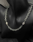 Men's Titanium Steel Cross Pendant Necklace – Snake Bone Chain Hip-Hop Punk