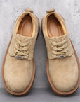 Herren Premium Cowhide Arbeitsstiefel – Retro Amerikanische Schnür-Sicherheitsstiefel, rutschfeste dicke Sohle, EU 38–44