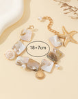 Collier long coquillage et étoile de mer pour femme – Bijoux d'été de plage de luxe léger