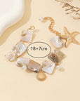 Women's Natural Shell & Starfish Clavicle Necklace – Summer Beach Jewelry Set