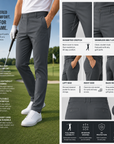 Men's Quick-Dry Breathable Golf Pants – Lightweight Straight Leg