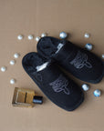 Women's Winter Closed-Toe Slippers – Faux Fur Lined PU Slip-On House Shoes, Sizes 36–47