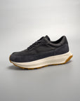 Men's High-Top Vintage Genuine Leather Running Shoes – Thick-Sole Retro Cowhide Boots