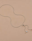 Verstellbare Y-förmige Perlen-Halskette für Damen – koreanische Mode, geometrische Zinklegierungs-Kette, 61–70 cm