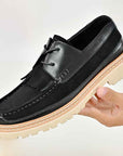 Men's Genuine Leather Loafers – Suede Low-Heel Shoes with Non-Slip Rubber Sole, EU 38–46