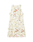 Women's French Jacquard A-Line Dress – Sleeveless High-Waist Business Midi