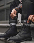 Men's Retro Martin Boots – Classic Lace-Up PU Leather Ankle Boots, Rubber Sole, EU 38–48, 10 Colors