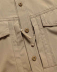 Men's Workwear Utility Shirt – 96% Polyester Long Sleeve, Lapel, 4 Flap Pockets, Loose Fit, M–4XL, 6 Colors