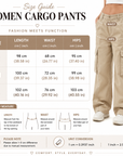 Women's High-Waisted Cargo Jogger Pants – Street Style Utility Pants with Multiple Pockets, S–L, Black