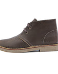 Men's Genuine Leather Vintage Work Boots – Crazy Horse Cowhide, Lace-Up, TPR Sole, Mid-Top Desert Style, EU 39–44