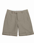 Men's 5-Point Shorts for Summer, Trendy, Slim Fit, Drapey, Cuffed, Versatile, British Style Suit Shorts, Dress Shorts f