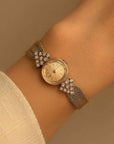 Women's Quartz Watch – Elegant 24-Hour Display with Butterfly Clasp, Leather & Metal Strap Options