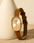 Damen Quarzuhr – Elegante 24-Stunden-Anzeige Armbanduhr mit Schmetterlingsschließe & Leder-/Metalloptionen