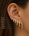 Men's Stainless Steel Hoop Earrings – Hypoallergenic Minimalist Hoops
