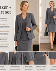 Women's Professional 3-Piece Suit Set – Jacket, Vest & Pants