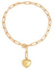Women's Heart Pendant Clavicle Necklace – Gold and Silver Electroplated Short Chain