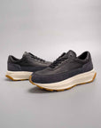 Men's High-Top Vintage Genuine Leather Running Shoes – Thick-Sole Retro Cowhide Boots