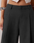 High Waisted Casual Suit Shorts for Women f
