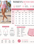 Women's High-Waist Denim Shorts – Stretch Cotton with Contrast Stitching