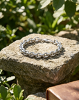 Men's Hip-Hop Titanium Steel Chain Bracelet – Bold Urban Non-Fading Polished Bangle, 19cm or 21cm