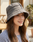 Women's Wide Brim Bucket Hat – UV Protection Dome Cap