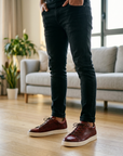 Men's Crocodile Embossed Genuine Leather Shoes
