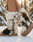 Women's Mid-Calf Snow Boots - Plush Lined, Non-Slip, Winter