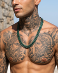 Men's Diamond-Studded Cuban Chain Necklace – Hip-Hop 12mm