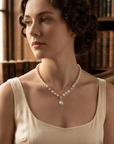 Women's Natural Freshwater Pearl Sterling Silver Necklace
