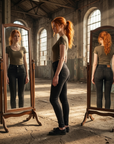 Women's High-Waist Skinny Jeans – Stretch Denim Pencil Pants
