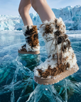 Women's Mid-Calf Snow Boots - Plush Lined, Non-Slip, Winter