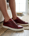 Men's Crocodile Embossed Genuine Leather Shoes