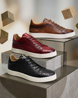 Men's Crocodile Embossed Genuine Leather Shoes
