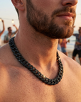 Men's Hip-Hop Full Diamond Cuban Chain Necklace