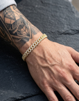 Men's Zircon Cuban Chain Bracelet – 6mm Hip-Hop Style