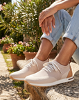 Women's Fly-Knit Slip-On Sneakers – Breathable Mesh Low Top