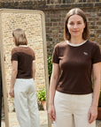 Women's Casual Color-Block Cotton T-Shirt