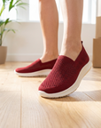 Chaussures à enfiler en maille respirante pour femme – Baskets confortables et légères avec semelle antidérapante, amorti doux et faciles à porter au quotidien