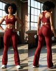 Women's High-Waist Wide Leg Yoga Pants – Bootcut Flare
