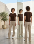 Women's Casual Color-Block Cotton T-Shirt